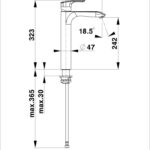 HERZ ELITE BATERIJA ZA LAVABO – VISOKA 00089