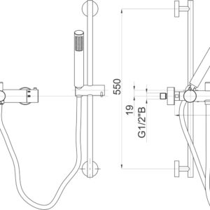 HERZ FRESH BATERIJA TERMOSTATSKA ZA KADU – KOMPLET 00336