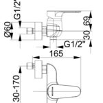 HERZ INFINITY BATERIJA ZA TUŠ KADU 00401