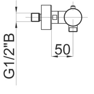 HERZ FRESH TERMOSTATSKA BATERIJA ZA TUŠ KADU 00440