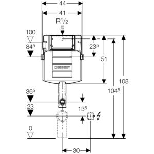 GEBERIT UGRADNI VODOKOTLIĆ SIGMA ZA PODNU WC ŠOLJU 109.300.00.5