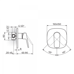 STOLZ Black uzidna baterija sa jednim izlazom 131801B
