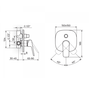 STOLZ Black uzidna baterija sa prebacivačem 131901B
