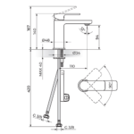 S2 baterija za lavabo 230101