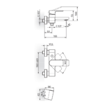 S2 baterija za kadu sa ručnim tušem 233101