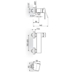 S2 baterija za tuš kadu sa ručnim tušem 237101