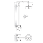 S2 Gold baterija za tuš kadu sa usponskim i ručnim tušem 237251G S2 Gold baterija za tuš kadu sa usponskim i ručnim tušem 237251G