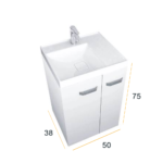 EURIDIKA 50 L ormarić sa umivaonikom (liveni mermer)