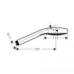 Hansgrohe Croma Select S 1F tuš ručica bela 26806400