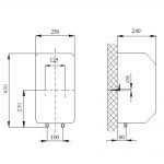 Bojler DOM inox 10 litara visokomontažni