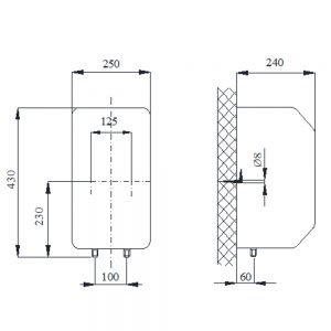 Bojler DOM inox 10 litara visokomontažni