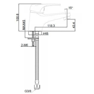 AQUABI ECO BAERIJA ZA LAVABO T03153