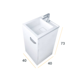 EURIDIKA 40 ormarić sa umivaonikom (liveni mermer) EURIDIKA 40 ormarić sa umivaonikom (liveni mermer)