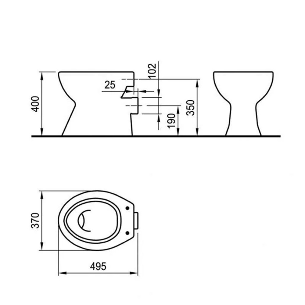 FAYANS wc šolja baltik FAYANS wc šolja baltik