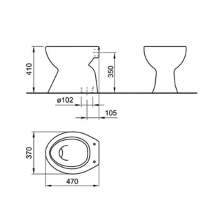 FAYANS wc šolja simplon