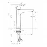 Hansgrohe Focus 190 baterija za lavabo 31608000