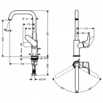 Hansgrohe Focus 240 Chrome baterija za lavabo 31609000