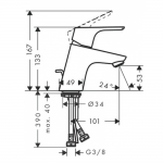 Hansgrohe Focus 70 baterija za lavabo 31730000