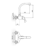 KING zidna baterija izliv J 200mm J321J20