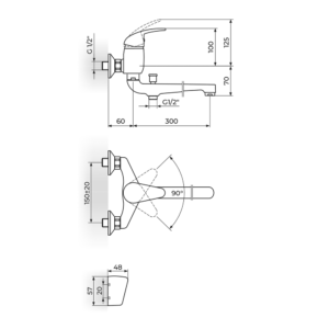 KING baterija za kadu - lavabo 