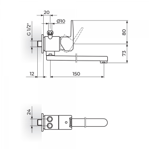 ROSAN CUBO BATERIJA ZA PROTOČNI BOJLER L-150 JC36102