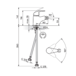 PERLA baterija za bide JP391001