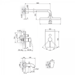 ROSAN ZERRO UZIDNA BATERIJA ZA KADU SA UZIDNIM I RUČNIM TUŠEM JZ31701 ROSAN ZERRO UZIDNA BATERIJA ZA KADU SA UZIDNIM I RUČNIM TUŠEM JZ31701