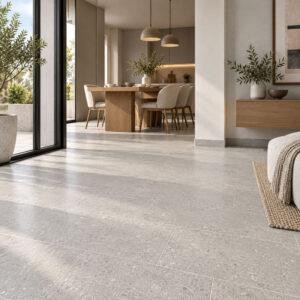 KUVARS Light Grey 30x60 mat granitne pločice na podu i zidu savremenog stambenog enterijera