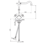 BRONTEE baterija za lavabo NB21101