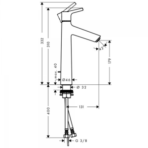 Hansgrohe Talis S 190 baterija za lavabo 72031000