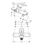 Hansgrohe Talis S baterija za kadu 72400000