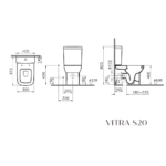 S20 monoblok univerzalni sa wc daskom CVS20