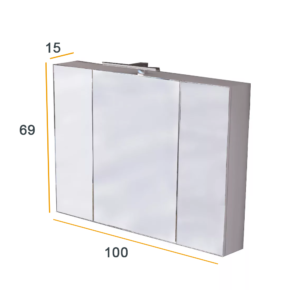 AKVA 100 R ormarić sa ogledalom i led rasvetom