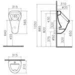 arkitekt pisoar spoljasnji dovod tc