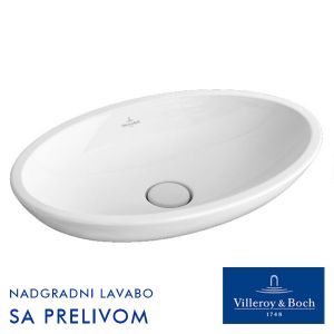 VILLEROY & BOCH LOOP & FRIENDS LAVABO 63X43 NADGRADNI SA PRELIVOM 5151 10 01