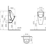 s pisoar sa unutrašnjim dovodom tc