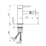 DARK baterija za bide JD39101 dimenzije