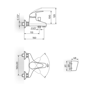 KING baterija za kadu - komplet J331001