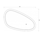 H-226 led ogledalo za kupatilo 80x45