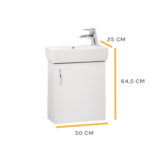 MINICA White 50 ormarić sa umivaonikom