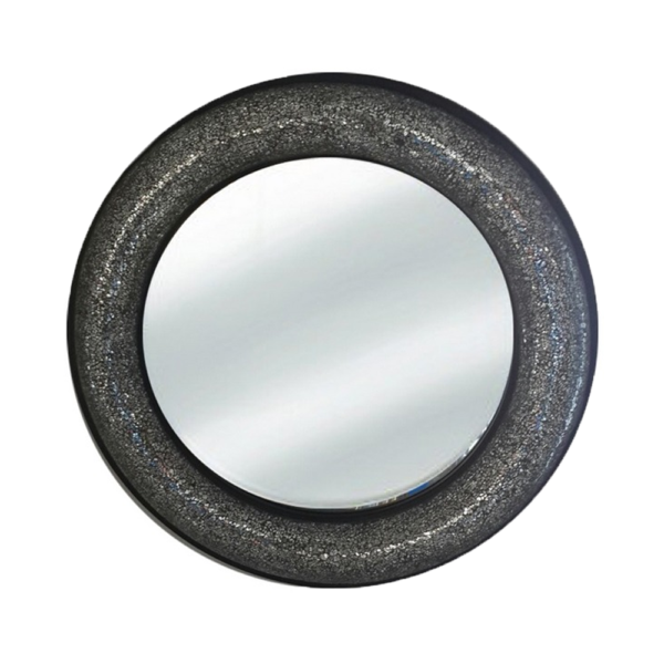 MOSAIC Black kupatilsko ogledalo Ø80