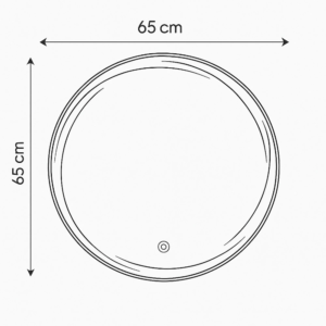 AURA led ogledalo za kupatilo Ø65 AURA led ogledalo za kupatilo Ø65