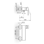 S2 Black baterija za tuš kadu - komplet 237101B