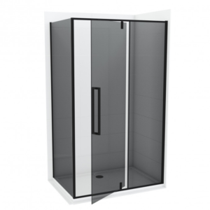 Tuš kabina sa pivot vratima 80x120 ABSOLUT Black C-02-B6120/B6080