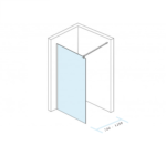 Walk In paravan Project Black 70x200/8 Walk In paravan Project Black 70x200/8