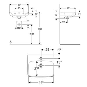 SELNOVA SQARE LAVABO X     TC