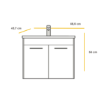 BASIC White 55 ormarić sa umivaonikom