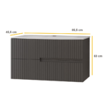 BEXA Antracite 85 ormarić sa umivaonikom