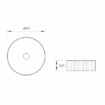 BLISS lavabo nadrgradni fi 40