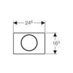 GEBERIT TASTER SIGMA 10 HROM-MAT-SJAJNA 115.758.KH.5